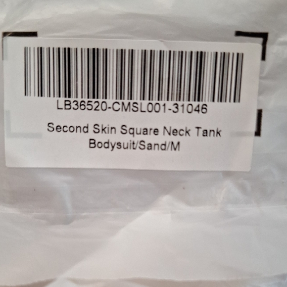 Quince Second Skin Square Neck Tank Bodysuit Mocha M NWT - Picture 5 of 6